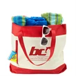 Zippered Beach Tote Bag