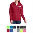 Port & Company Ladies Core Fleece Full-Zip Hooded Sweatshirt