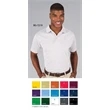 Men's Short Sleeve Textured Mesh Polo