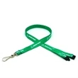 1/2" Silkscreened Flat Lanyard w/ Sew on Breakaway