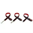 3/4" Woven Lanyard w/Key Ring