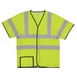 S/M Yellow Mesh Short Sleeve Safety Vest