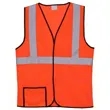 Single Stripe S/M Orange Mesh Safety Vest