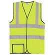 Dual Stripe S/M Yellow Mesh Safety Vest