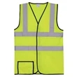 Dual Stripe S/M Yellow Solid Safety Vest