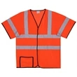 S/M Orange Mesh Short Sleeve Safety Vest