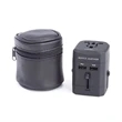 ROYCE INTERNATIONAL TRAVEL ADAPTER WITH GENUINE LEATHER CASE