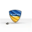 Support Ukraine Shield Lapel Pin (1" x 1")