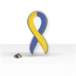 Support Ukraine Awareness Ribbon Lapel Pin (1 1/4" x 1/2")