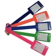 Colored Back Luggage Tag Holder