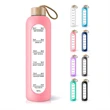 32oz Glass Water Bottle with Time Marker