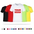 Factory Price 50% cotton 50% polyester plain Blank Tee Shirt
