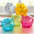 Mini Clear Piggy Coin Money Bank