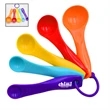 Colored Plastic 5 In 1 Measuring Cup And Spoon Set