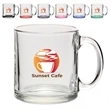 13 oz. Clear Glass Coffee Mugs
