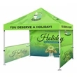 10 Ft Aluminum Canopy Tent (Topper+ Backwall and Side walls)