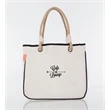 Rope Tote Natural with Colored Trim