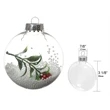 Glass Flat Ball Ornaments