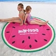 Round Sublimated Plush Microfiber Beach Towel