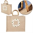 Jute Bag With Bamboo Handle
