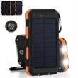 Dual USB Solar Power Bank with Compass