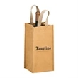 1-Bottle Washable Kraft Wine Tote