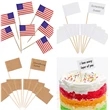 Small Toothpick Mini Stick Cupcake Toppers Flag