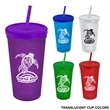 24 Oz. Stadium Cup With Straw And Lid