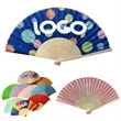 Folding Bamboo Fabric Hand Fan - 21CM or 23CM
