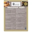 Menu, Flat (8.5" x 11")