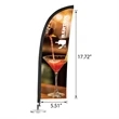 DisplaySplash Tabletop Feather Flag - Single Sided