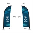 DisplaySplash Tabletop Feather Flag - Double Sided