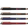 Gazelle Gel Softy Rose Gold Pen w/ Stylus - Silk Screen