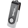 Rotate Black Clip Flash Drive 8GB