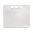 Horizontal Clear Vinyl Badge Holder 3.60" x 3.05"