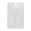 Vertical Clear Vinyl Badge Holder (Blank)
