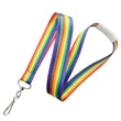 Pre-Printed 3/4" Rainbow Lanyard