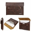 Travel Genuine Leather 14 inch Laptop Case Sleeve