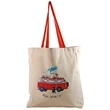 Full Side Gusset Cotton Tote, with Poly Handles & Liner
