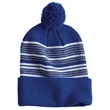 SPORTSMAN™ Striped Pom-Pom Knit Hat