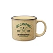 13 oz. Ceramic Campfire Custom Coffee Mug w/ 2 Color Imprint