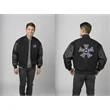 Varsity Leather/wool Jacket -Embroidered