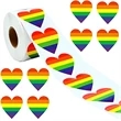 LGBT Rainbow Heart Stickers