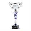 Silver Metal Cup with Lattice Column - Medium