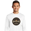 Spot Sub on Men's Long Sleeve Athletic Tee