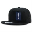 6 Panel High Profile Structured Cotton Snapback Cap