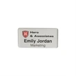 1.5" x 3" Metal Name Badge