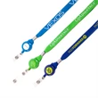 5/8" Silk Screen Lanyard/Badge Reel Combo