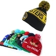 Printed  Knit Pom Beanies with Cuff  Hat Cap