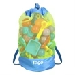 Large Mesh Beach Toys Drawstring Bag